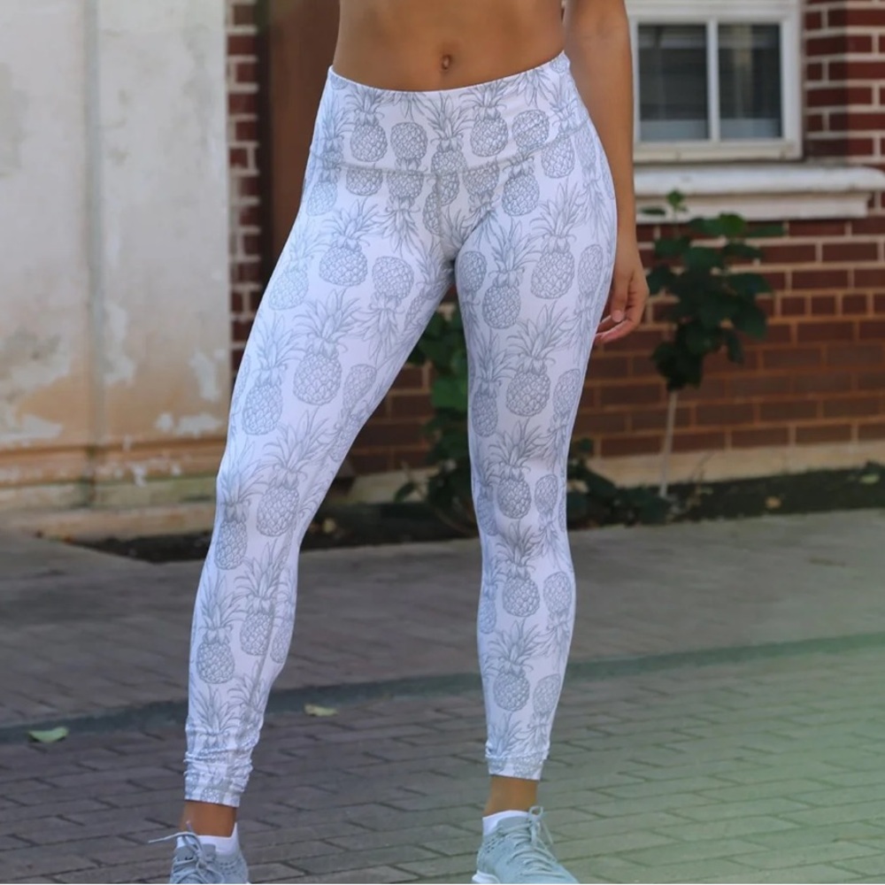 Hawaii Love Fitness Pineapple Print Women's Leggings XL